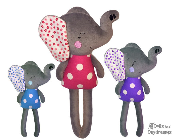 ITH Big Elephant Pattern - Dolls And Daydreams - 3