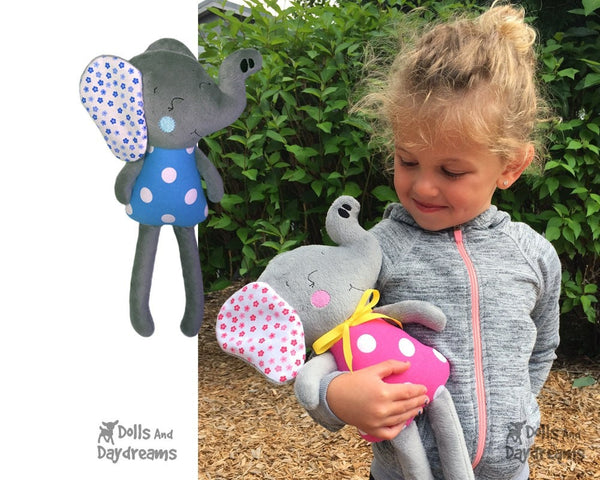 ITH Big Elephant Pattern - Dolls And Daydreams - 4