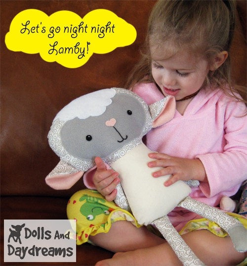 Lamb Sewing Pattern - Dolls And Daydreams - 3