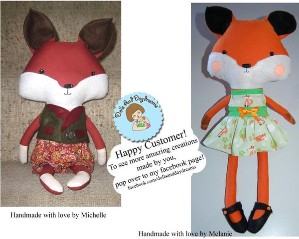 Fox Sewing Pattern - Dolls And Daydreams - 6