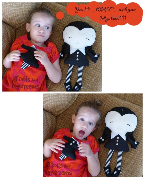 Wednesday Doll Sewing Pattern - Dolls And Daydreams - 4