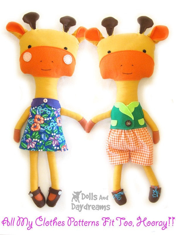 Giraffe Sewing Pattern - Dolls And Daydreams - 4