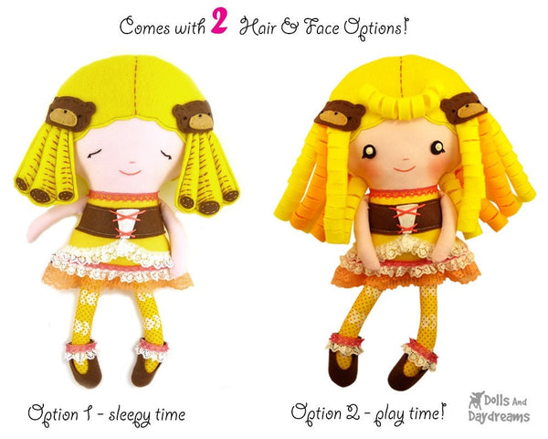 Goldilocks Sewing Pattern - Dolls And Daydreams - 4
