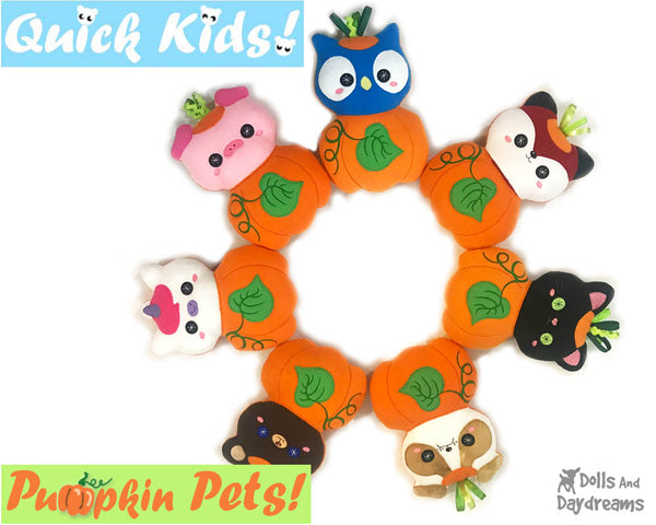ITH Quick Kids Pumpkin Teddy Pattern