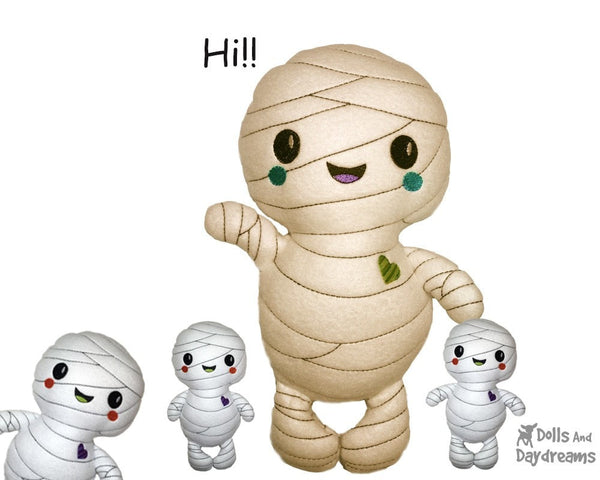 Embroidery Machine Mummy Pattern - Dolls And Daydreams - 3