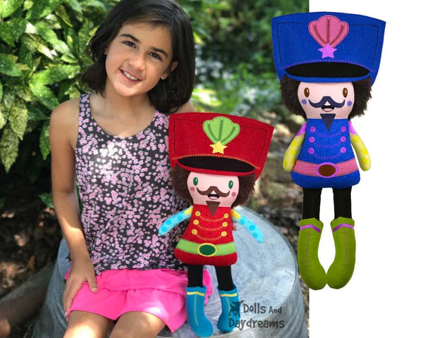 Christmas Nutcracker Machine Embroidery ITH Pattern by Dolls And Daydreams