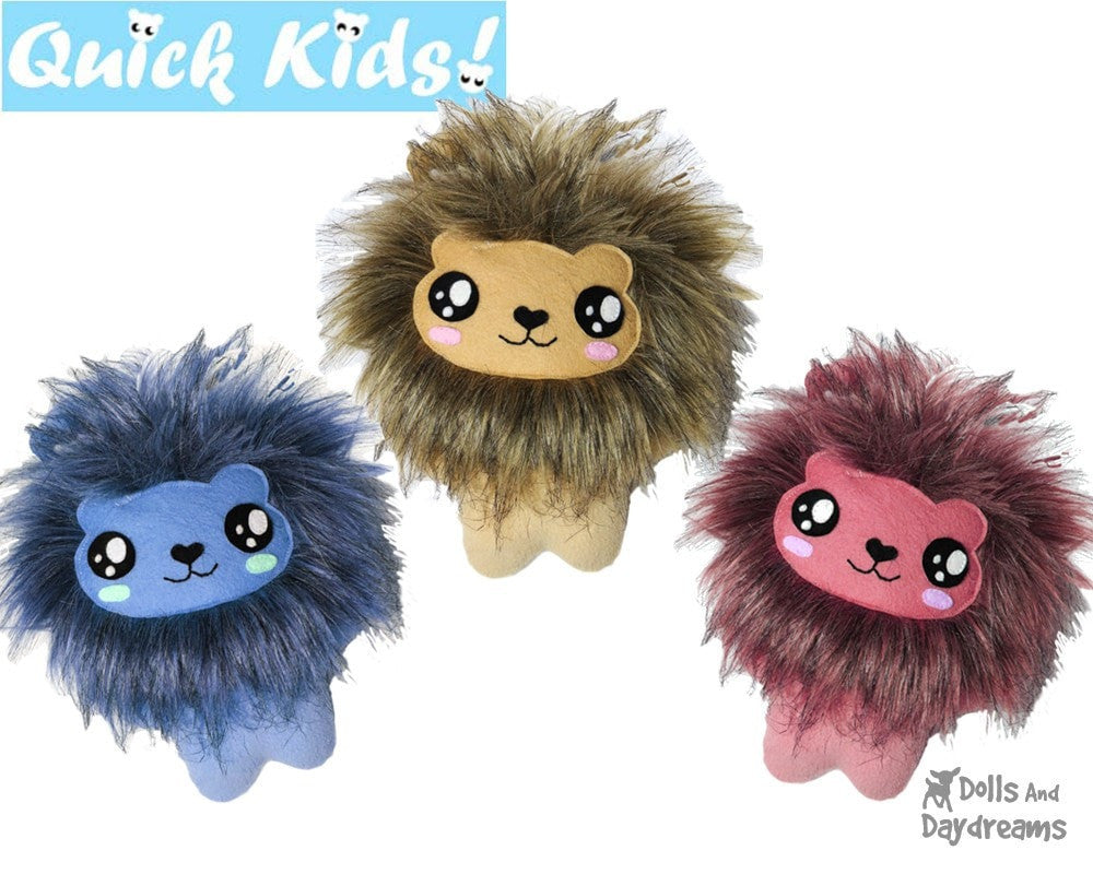 Quick Kids Lion Sewing Pattern