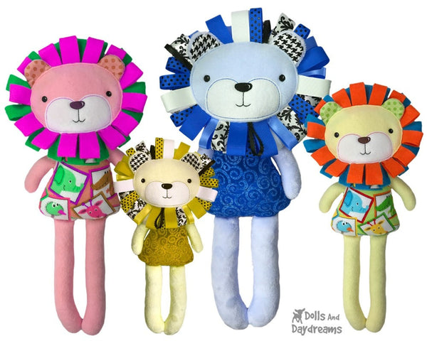 ITH Big Lion Pattern plush toy kids softie