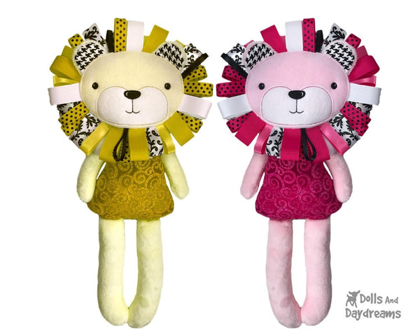 ITH Big Lion Pattern plush toy childrens softie