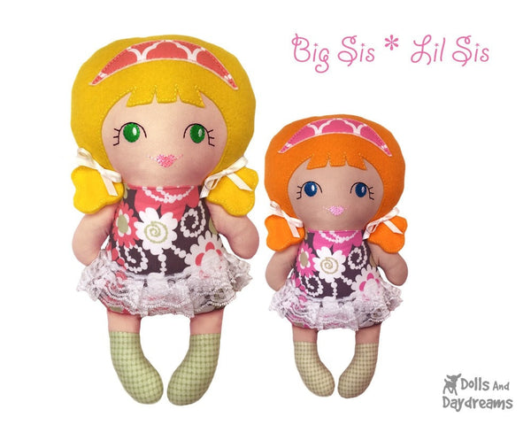 Embroidery Machine Tiny Tilda Pattern - Dolls And Daydreams - 3