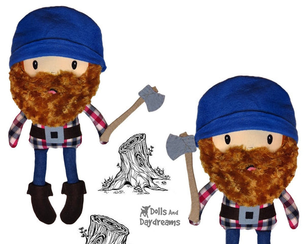 Santa Lumber Jack Sewing Pattern - Dolls And Daydreams - 4