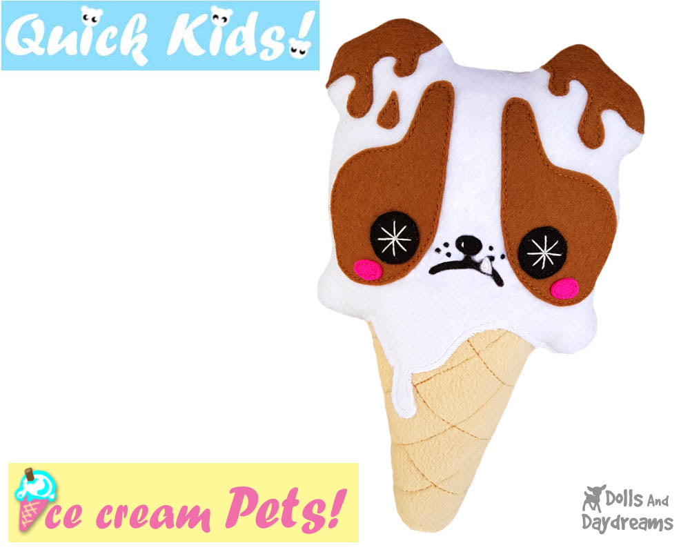 Quick Kids Ice Cream Puppy Sewing Pattern