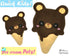 ITH Quick Kids Ice Cream Teddy Pattern In The Hoop Machine Embroidery kawaii plush diy  by Dolls and Daydreams