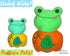 ITH Machine Embroidery Quick Kids Pumpkin Frog Soft Toy Pattern by Dolls And Daydreams
