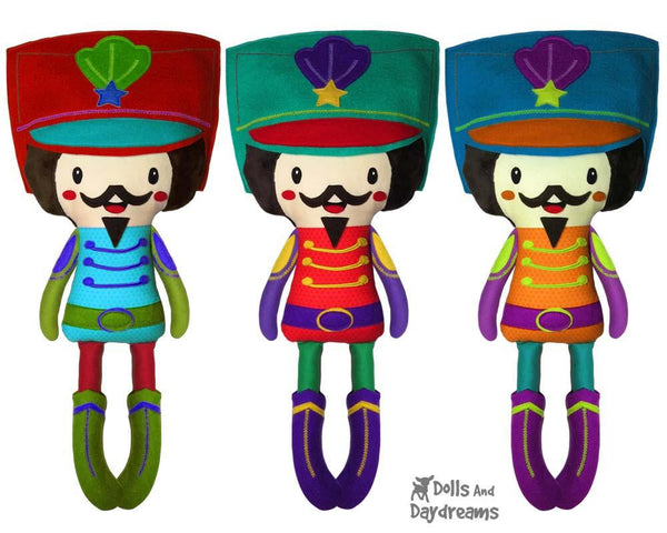 Nutcracker PDF Sewing Pattern Christmas DIY Decor kids toy