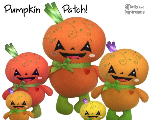 Embroidery Machine Pumpkin Baby Pattern - Dolls And Daydreams - 3