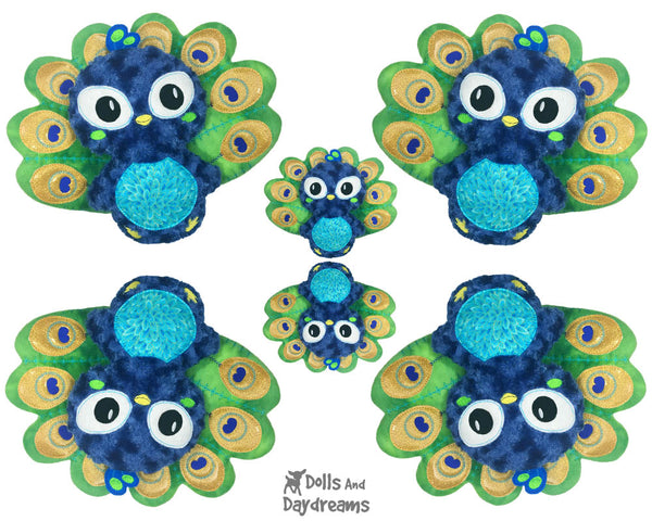 Machine Embroidery Peacock Pattern