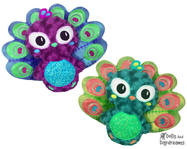 Machine Embroidery Peacock Pattern