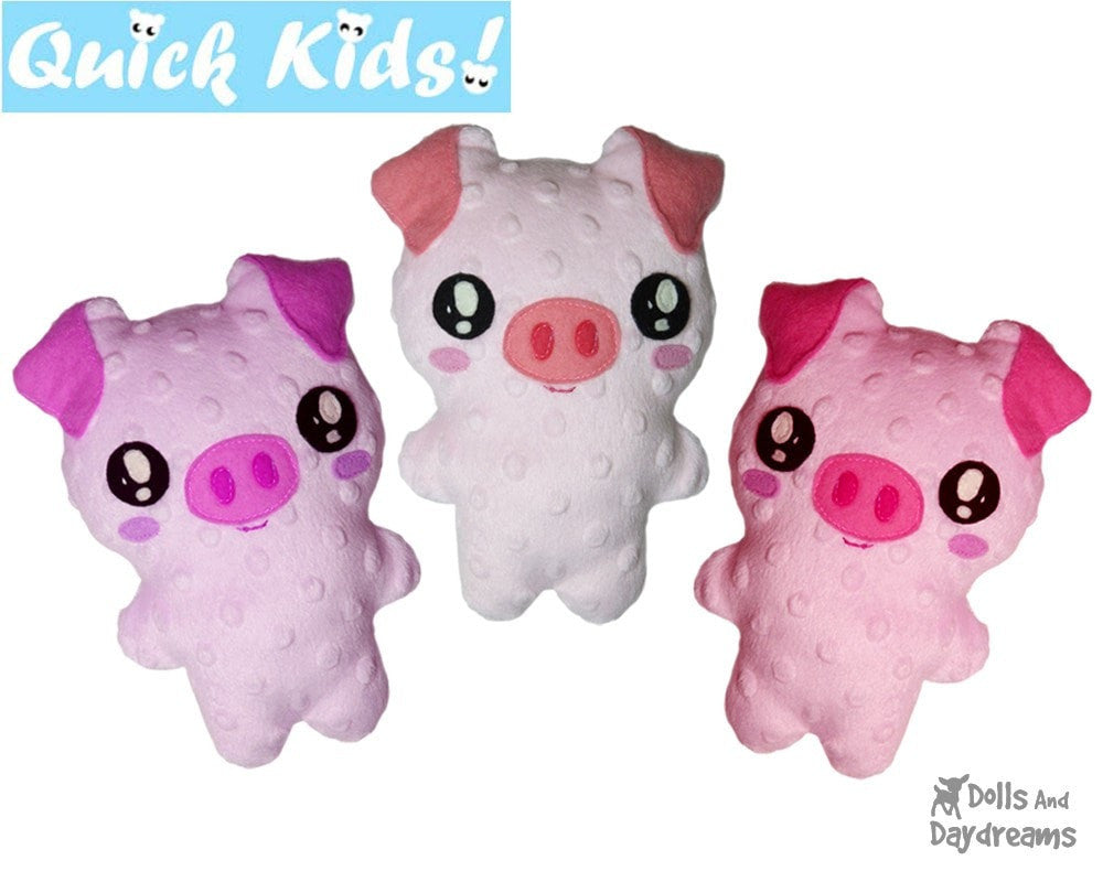Quick Kids Pig Sewing Pattern