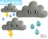 ITH Quick Kids Rain Cloud Pattern teach children to sew