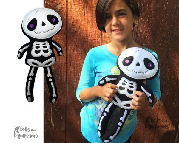 Embroidery Machine Big Skeleton Pattern - Dolls And Daydreams - 4