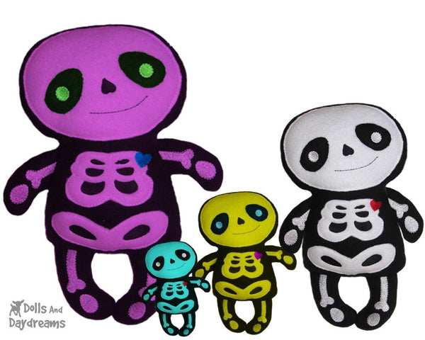 Embroidery Machine Skeleton Pattern - Dolls And Daydreams - 5
