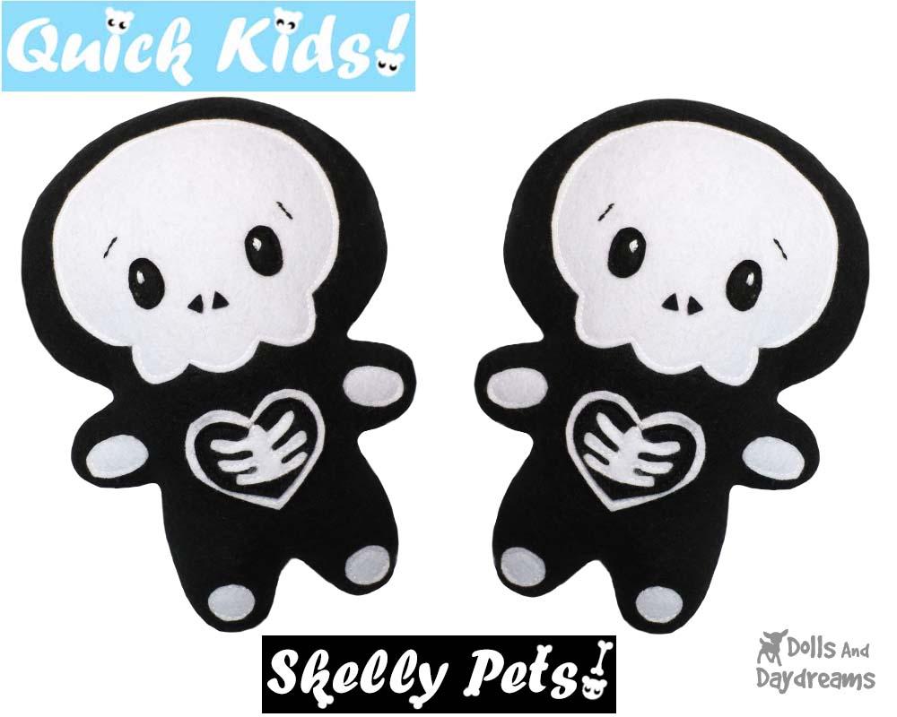 Quick Kids Skelly Boy Sewing Pattern by Dolls And Daydreams