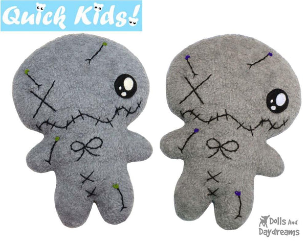 Quick Kids Voodoo Pincushion Sewing Pattern Teach your Kids to Sew by Dolls And Daydreams