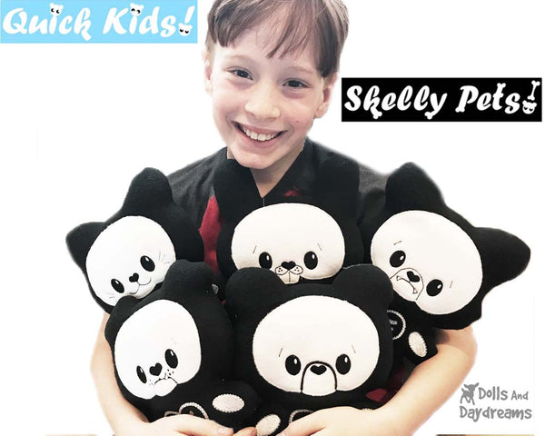 ITH Quick Kids Skelly Teddy Pattern