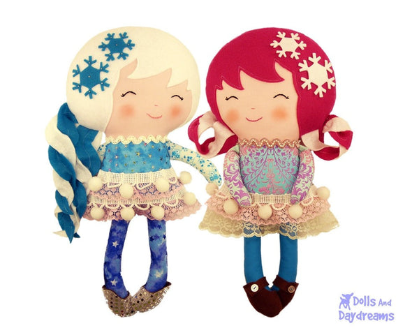Snow Sisters Sewing Pattern - Dolls And Daydreams - 3