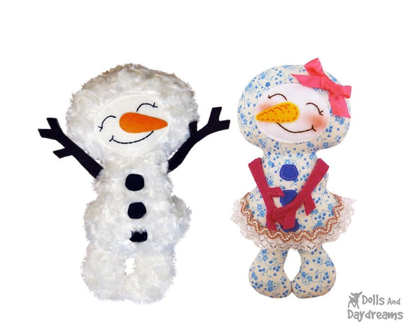 Snowman Sewing Pattern - Dolls And Daydreams - 2