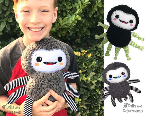 ITH Spider In The Hoop toy Pattern by Dolls And Daydreams