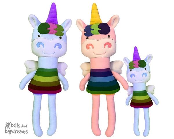 ITH Big Unicorn Pattern Embroidery In The Hoop dolls And Daydreams