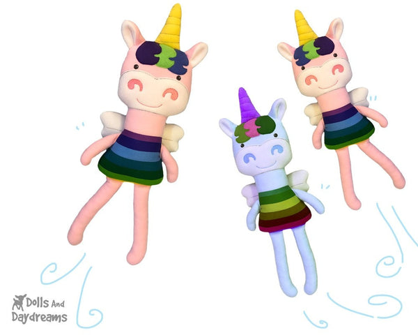 Soft Toy ITH In The Hoop Unicorn Pattern