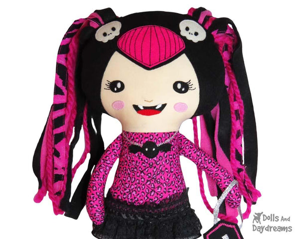 Vampire Girl Doll Sewing Pattern by Dolls And Daydreams