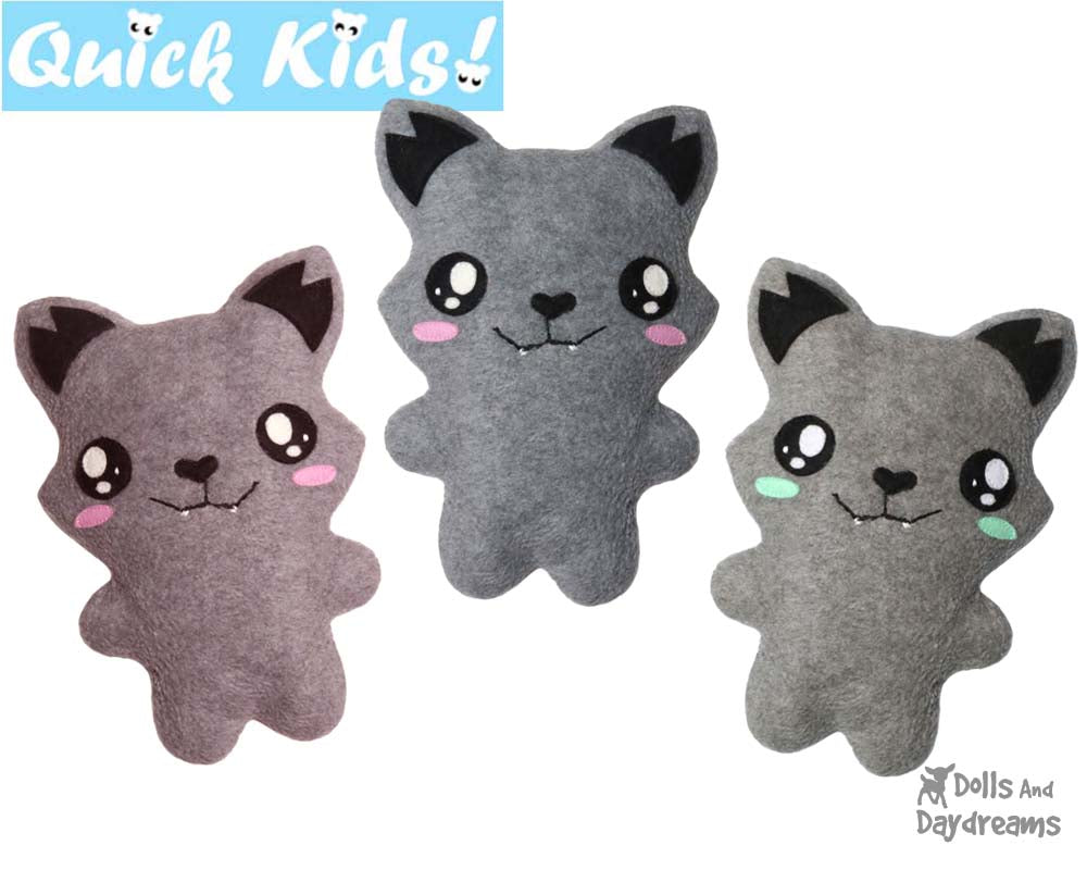 Quick Kids Mouse Sewing Pattern b y Dolls And Daydreams