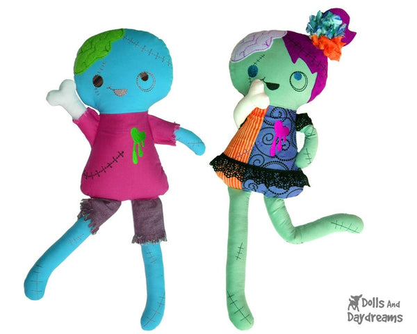 ITH Zombie Doll Pattern - Dolls And Daydreams - 5