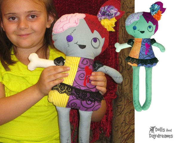 ITH Zombie Doll Pattern - Dolls And Daydreams - 6