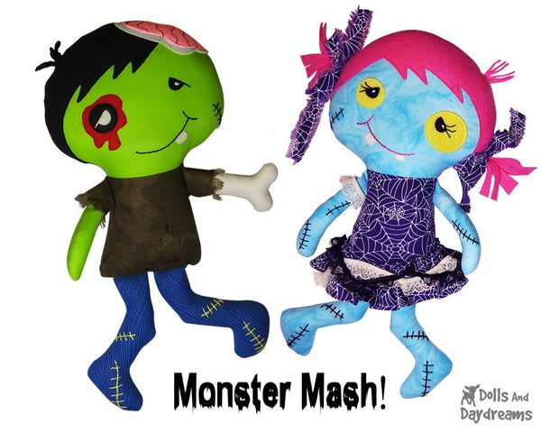 Zombie Sewing Pattern - Dolls And Daydreams - 2