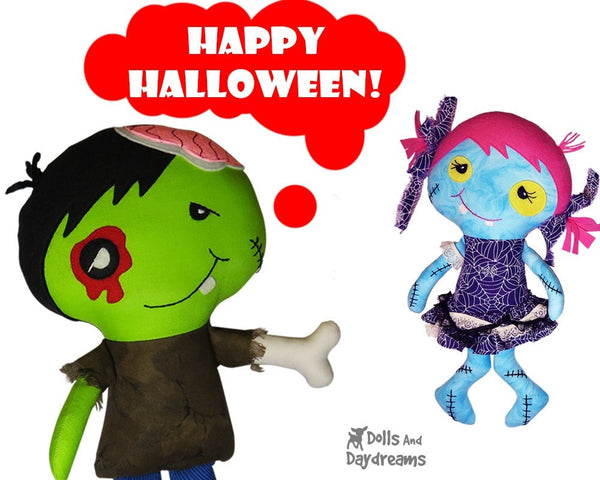 Zombie Sewing Pattern - Dolls And Daydreams - 4