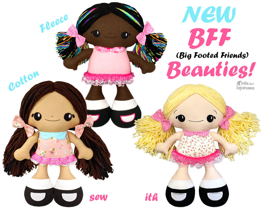 NEW BFF Beauties Doll Sewing and Machine Embroidery Pattern Out Now!