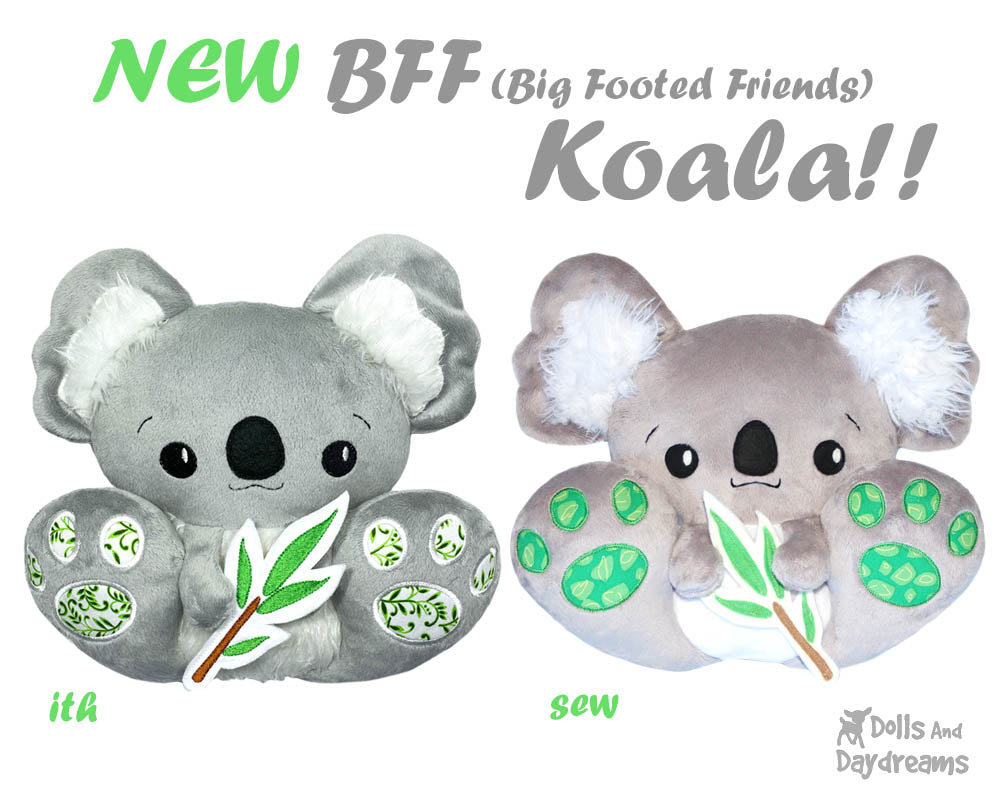 Meet the New BFF Koala Pattern ever so cute and cuddly!