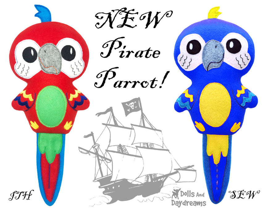 NEW Pirate Parrot Pattern!