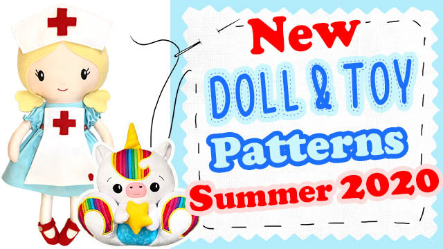 NEW Plush Toy & Doll Pattern Round Up | Summer 2020