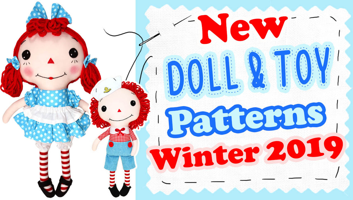 New Doll & Toy Pattern Round Up Winter 2019 🎄