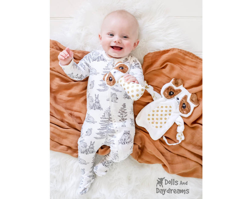 Baby’s 1st Plush Puppy Snuggle Pattern Sets is here!