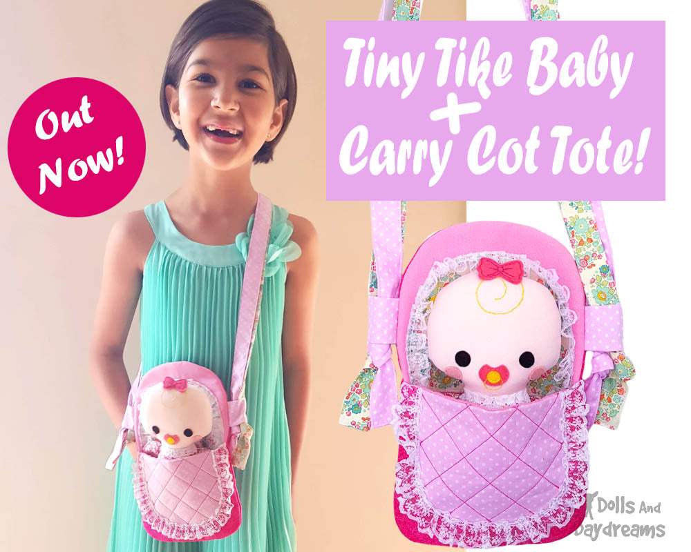 NEW Tiny Tikes Baby Doll & Carry Cot (bassinet) Tote Patterns are Here!