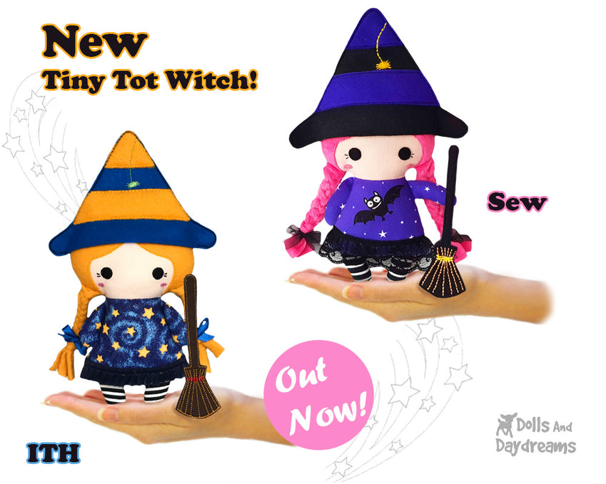 NEW Tiny Tot Witch Doll Pattern OUT Now!