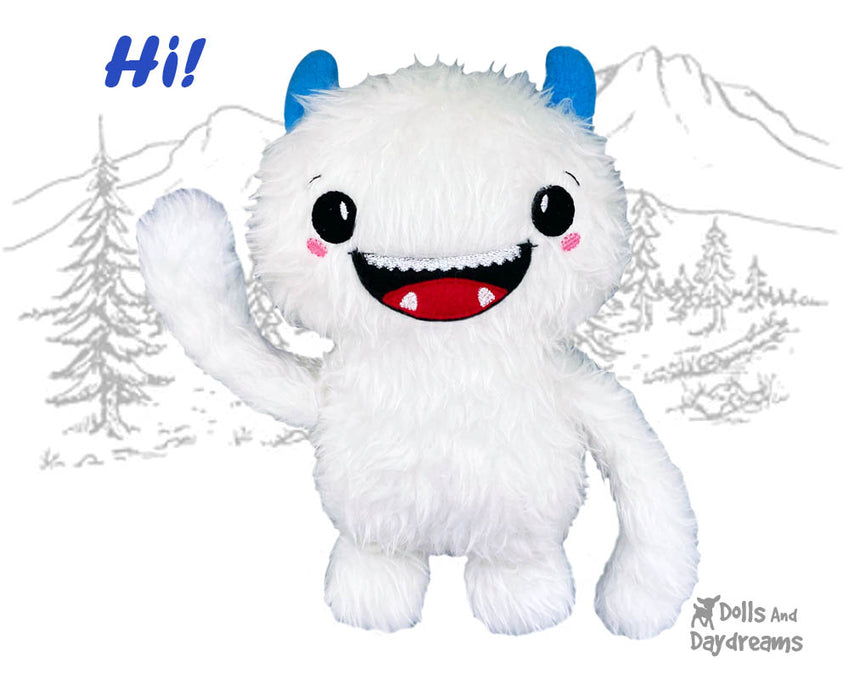NEW Happy Yeti In The Hoop and PDF Sewing Patterns are here
