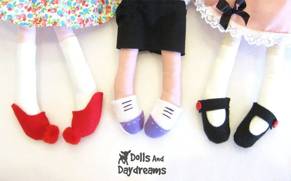Doll and Toy Shoe Sewing Patterns - Dolls And Daydreams - 2